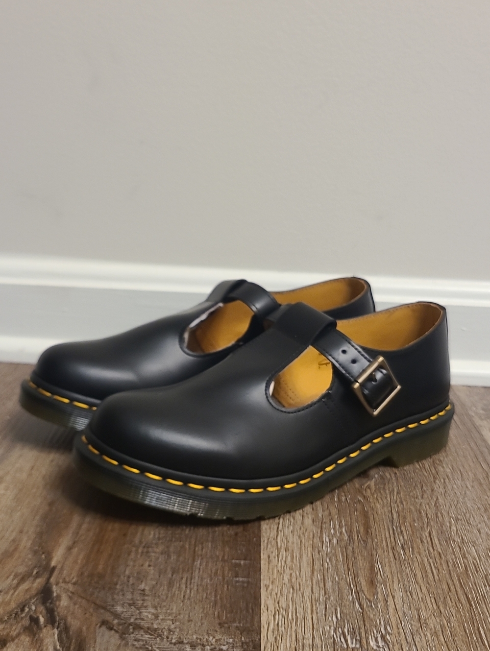 Dr Martens Polley Mary Jane T Bar Buckle Shoes